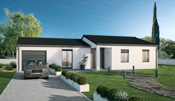 Maison de plain pied 3 chambres avec garage à Saint Bres