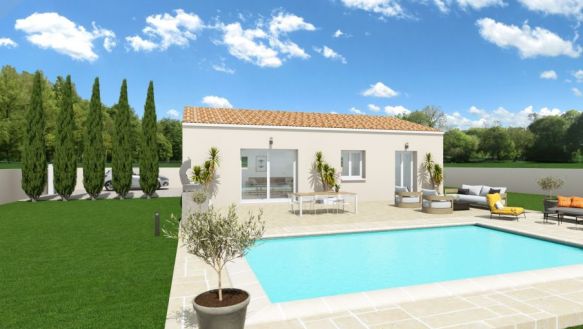 Villa neuve plain-pied 86 M² + garage à Raphèles les Arles 13280