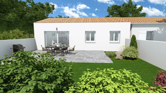 villa 86m2 hors lotissement sur une parcelle de 575m2 viabilisé