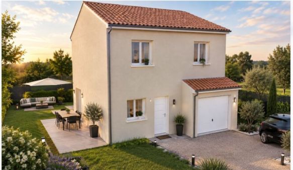 Maison neuve 85 m² avec 3 chambres et garage à Saint-Victor-la-Coste (30290) – Terrain 480 m², CCMI et PTZ