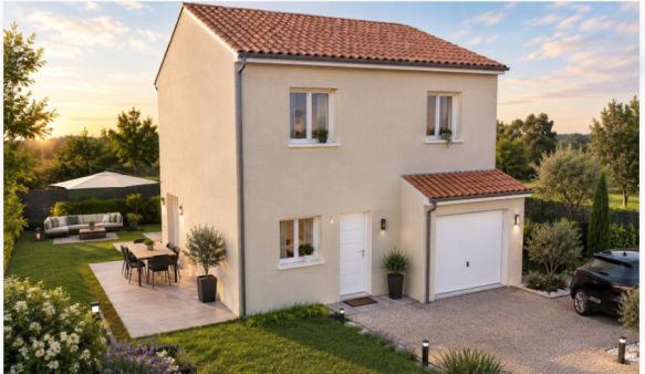 Maison contemporaine de 85 m² avec 3 chambres et garage sur terrain de 316 m² à Congénies (30111)
