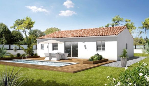 Maison plain-pied neuve 4 pièces à Entre-vigne, Saint-Christol (34400) sur terrain de 300 m²