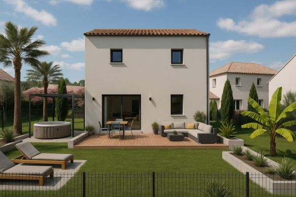 Maison étage 3 chambres à Saint Mathieu de Tréviers