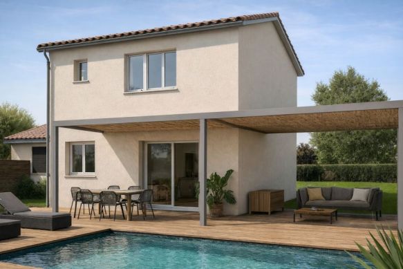 Maison neuve T5 à sussargues calme sans vis à vis