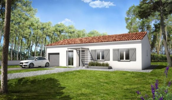 Maison plain pied - Lotissement + terrain 387m²