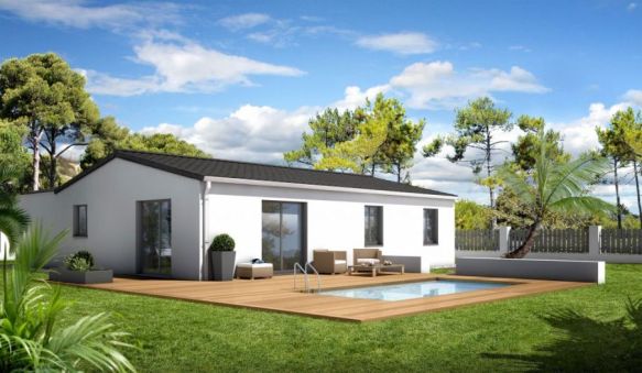 JOLI TERRAIN 350M² AVEC MAISON 86M²