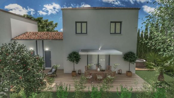 Terrain + belle villa 100 m² avec garage à Saint Jean de Védas 34430