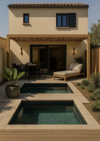 Maison à étage de 70 m² pour primo-accédants sur terrain viabilisé de 230 m² à Rognonas