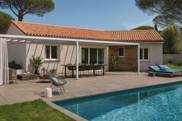 Maison neuve plain pied expo sud ouest calme