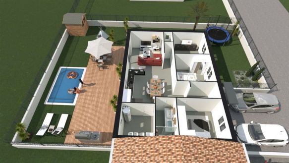 Terrain constructible sur le hauteur de Clermont l Hérault projet de maison individuelle