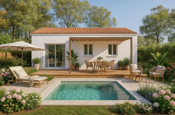 Maison plain-pied 86 m² avec terrain  de 406 m² à Istres (13800)