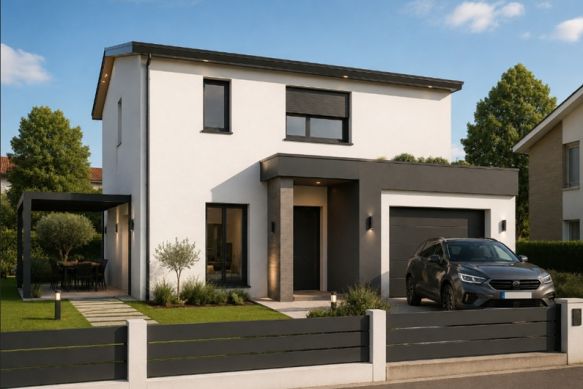 Maison neuve 4 pièces sur un terrain de 350m2 au calme