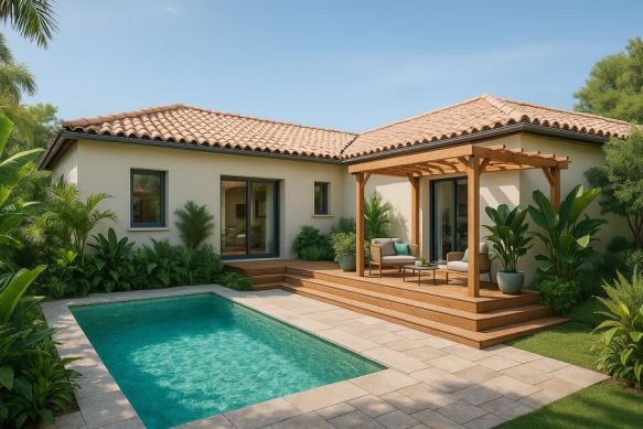 Maison T4 + terrain 700m2 à Sommières