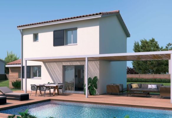 Maison comtemporaine à Saint Brès sur terrain 250m2