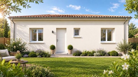 Maison contemporaine de 90 m² avec suite parentale et garage sur terrain de 370 m² à Lignan-sur-Orb (34490)