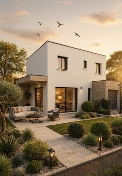 Villa neuve + terrain de plus de 500m² à Agde (34300)