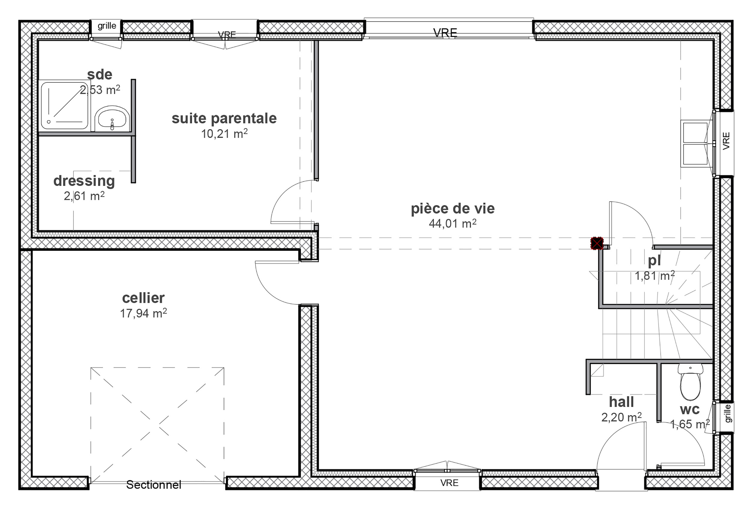 Plan de maison : Une maison simple et confortable