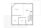 Plan de maison à étage contemporain - R1 - Modèle Lodge - Maisons Bati-France