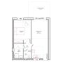 Cocoon 3 - Plan - petite maison 1 chambre avec mezzanine et terrasse - Maisons Bati-France