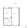 Cocoon 3B - Plan - petite maison 1 chambre avec mezzanine et terrasse - Maisons Bati-France