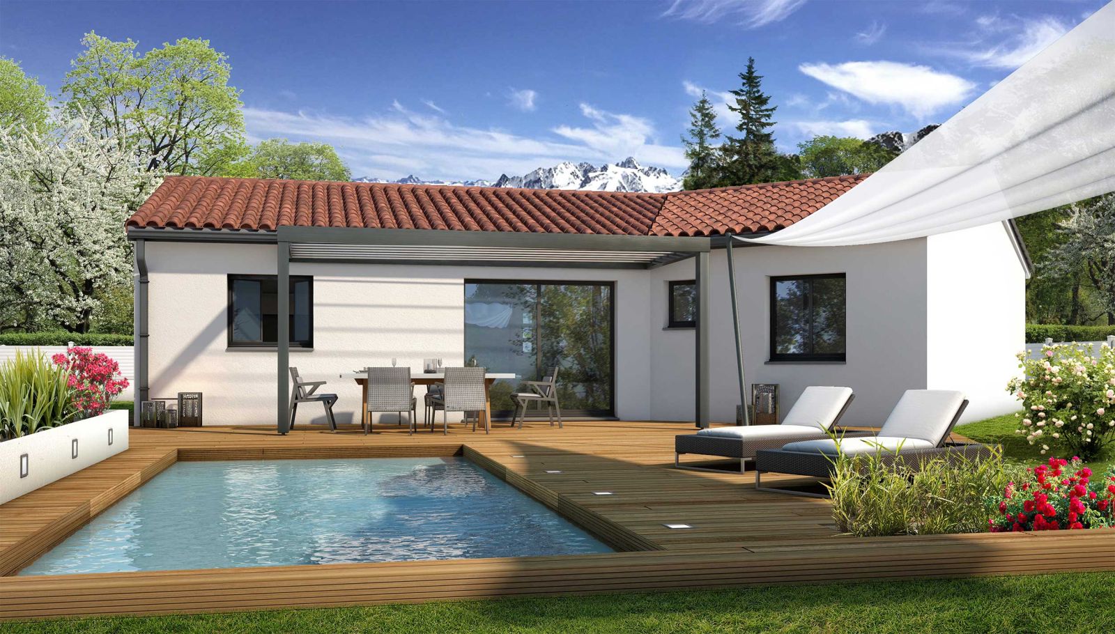 Modèle de maison contemporaine - Cosmo - Maisons Bati-France