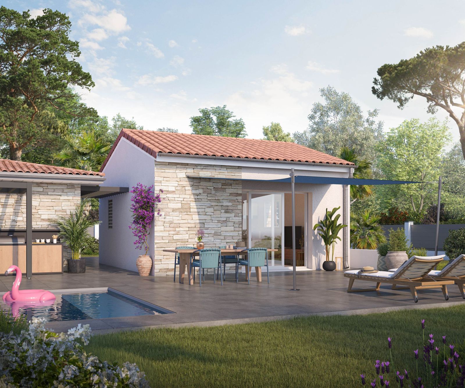 Studio de jardin élégant et éco-responsable