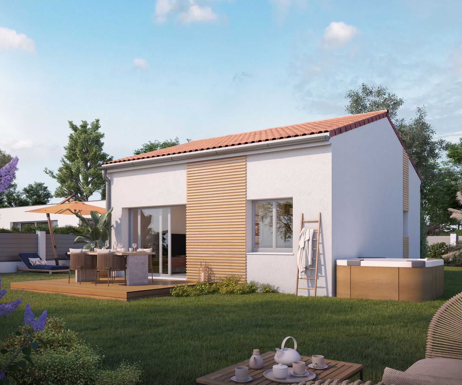 Cocoon 3 - petite maison 1 chambre avec mezzanine et terrasse - Maisons Bati-France