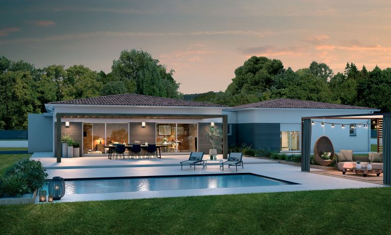 Terrain de plus de 600m² + avec maison contemporaine
