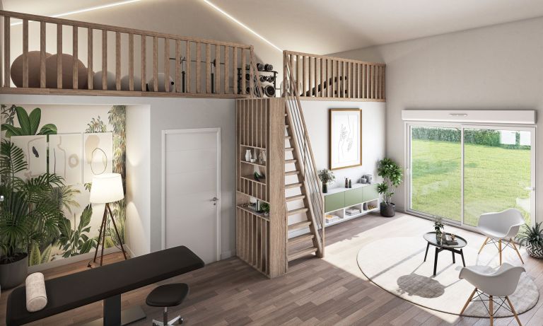 Modele de maison Cocoon 2 - Studio de jardin 1 chambre - Mezzanine - Maisons Bati-France