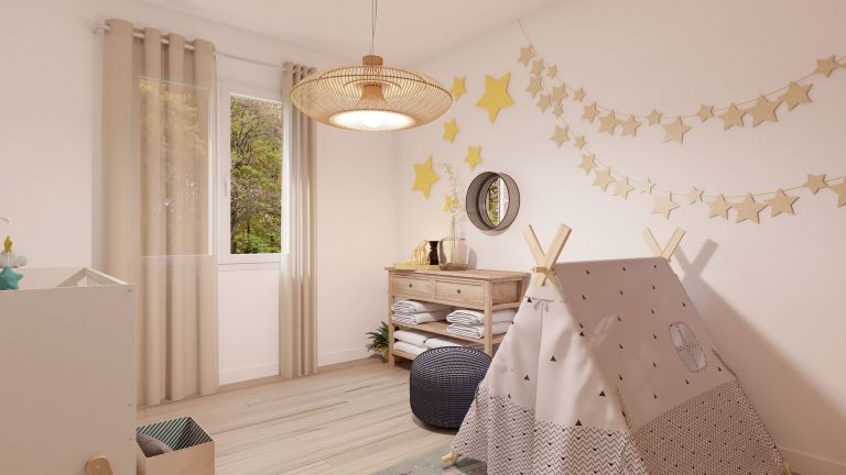 Modèle de maison Boho - decoration chambre bébé - MBF